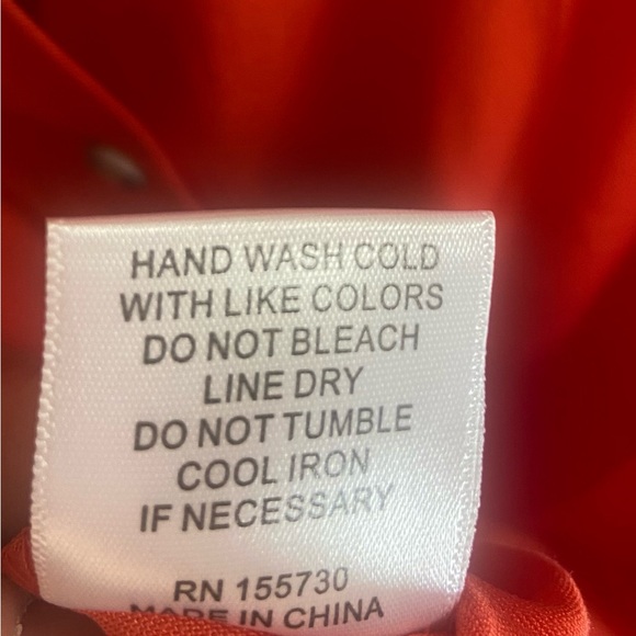 Rose & Olive Women's Orange Button Down Shirt - Picture 5 of 6